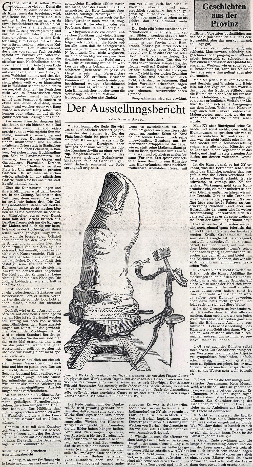 Badische Zeitung, ein Beitrag aus dem Jahr 1987
